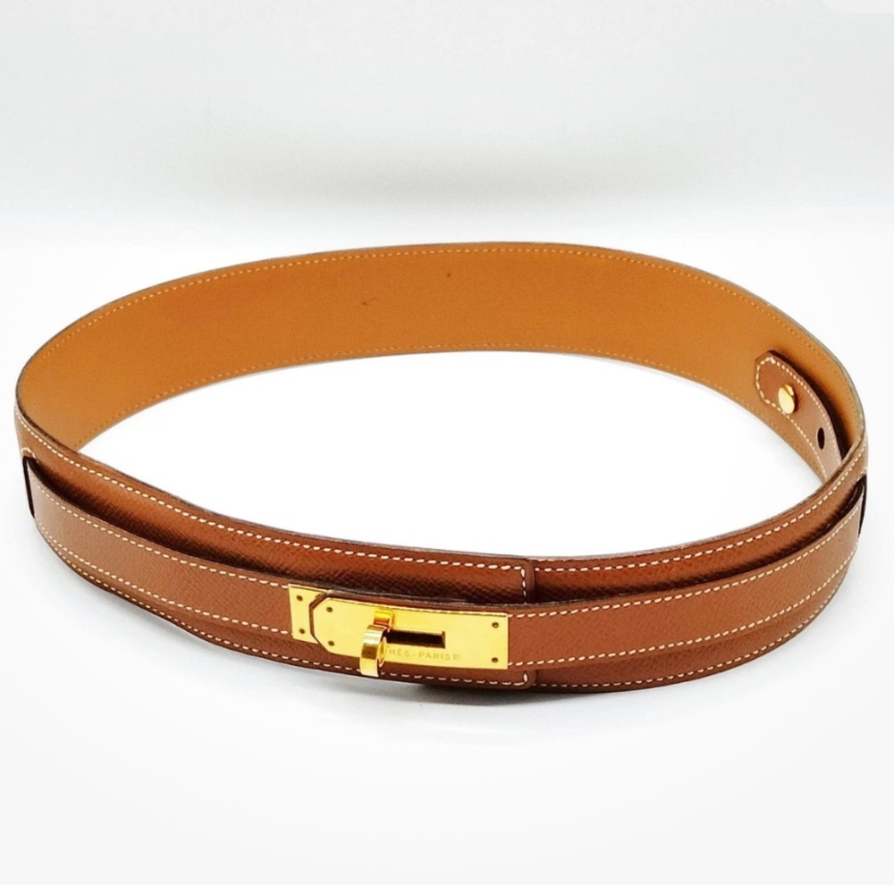 HERMES KELLY LEATHER BELT - Picture 4 of 11